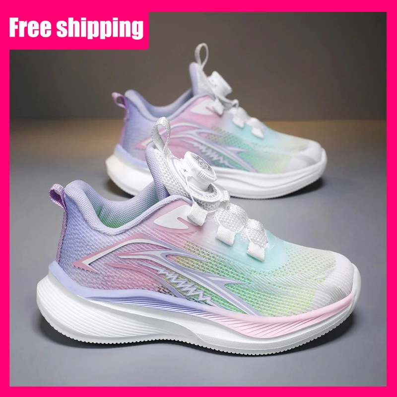 

Childrens Sports Shoes Summer Mesh Casual Breathable Anti Slip Student Running Shoes Outdoor Training Elastic Fitness Shoes Kids