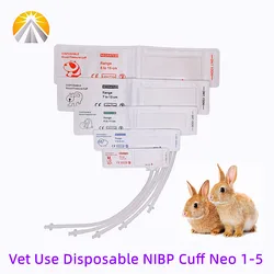 Disposable Vet NIBP Pressure Cuff For Veterinary Animal Use Pet Patient Monitor Different Sizes Single Hose with Connectors