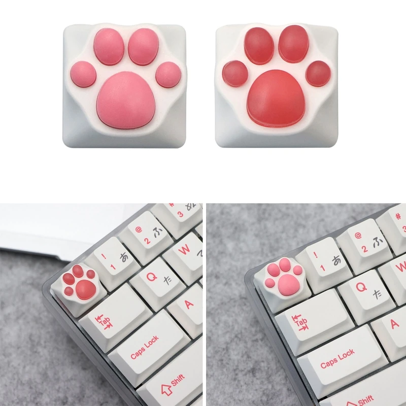 Personality Keycap PBT Silicone Kitty Paw Artisan Claw Keyboard keycaps ESC Dropship