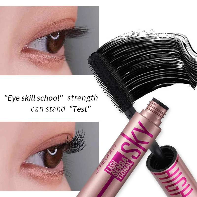 Make-Up 4d Mascara-Verlenging, Verdikking, Waterdicht, Zweetbestendig, Niet-Vlekken, Gemakkelijk Te Verwijderen