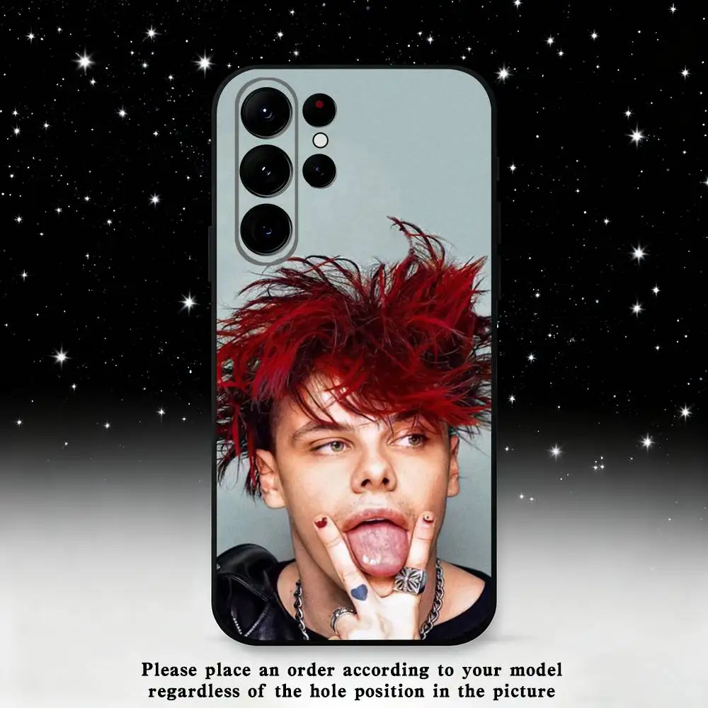 R-Rock Y-Yungblud Phone Case For Samsung S25,S24 Ultra,S20,S30 plus,S22 plus,S23,S30 Ultra 5G Silicone Black Shell