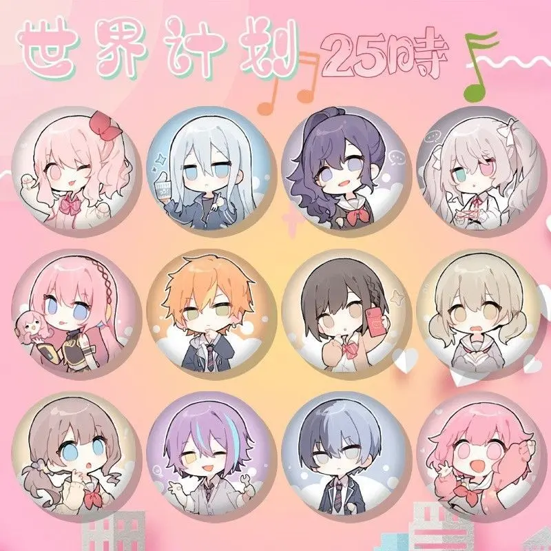 Anime Project Sekai YOISAKI KANADE Brooch Badge Cartoon Pins DIY Decoration Backpack Clothes Accessories Student Birthday Gift