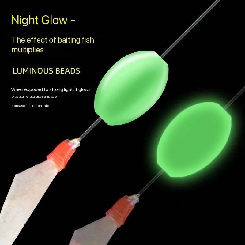 Kit de linha de pesca luminosa com anzol minnow para pesca_voghion.com