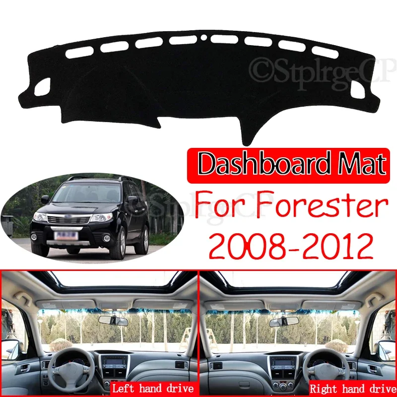 

Anti-Slip Mat Dashboard Cover Carpet Sunshade Dashmat Car Accessories SG SH SJ SK for Subaru Forester 2008 2009 2010 2011 2012