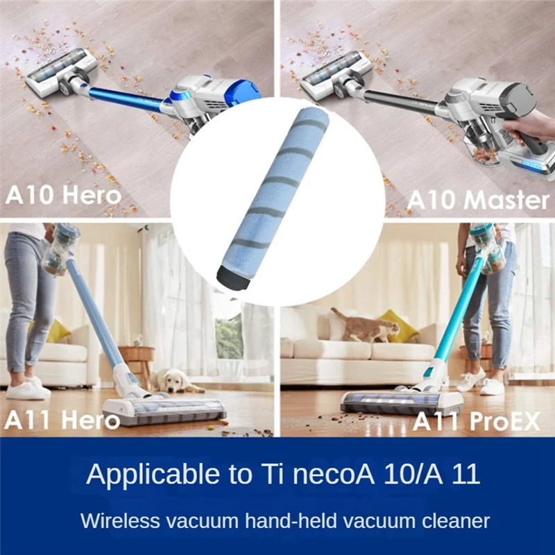 A97G 2PCS Main Brush For Tineco A10 A11 EA10/PUREONE X1 R1 T1 S1/MINI LITE S11 S12/TEK TDOIN-01 Series Vacuum Cleaners Replaceme