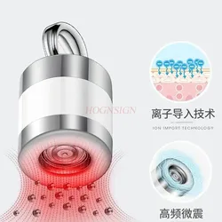 Strengthen the beauty instrument, red light cold and hot compress, ion electron vibration facial massage vibrator