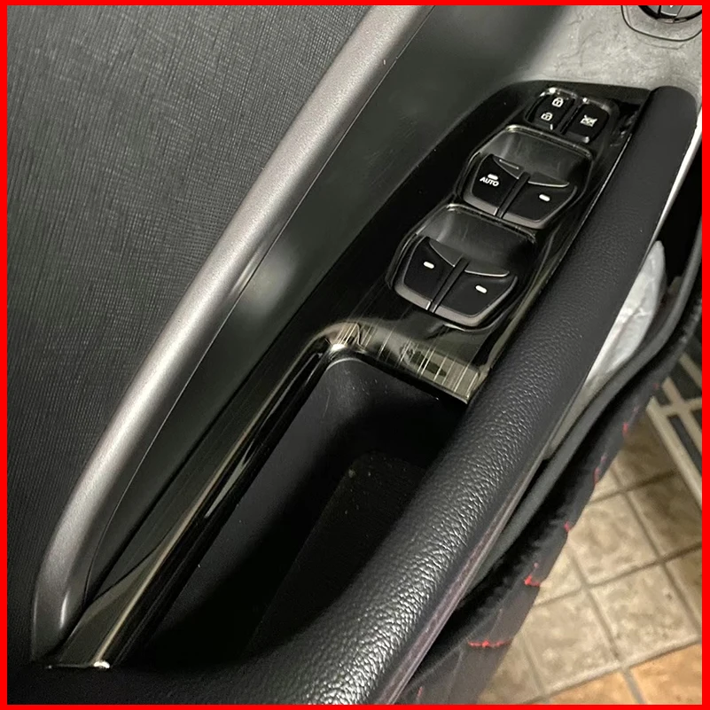 

For Hyundai Santa Fe 2013-2017 IX45 Left Hand Drive Window Lift Switch Button Control Panel Cover Trim Car Styling Accessories