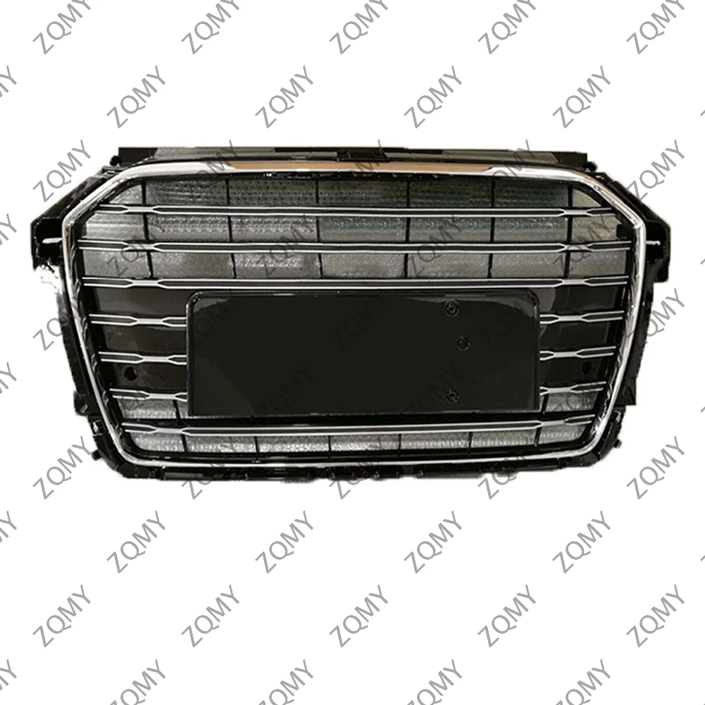 

With/Logo For Audi A1/A1L 2016 2017 2018 Car Front Bumper Grille Centre Panel Styling Upper Grill (Modify S1 style)