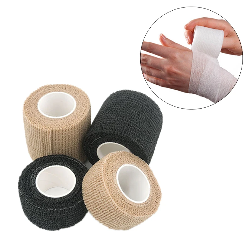 1 Roll Nonwovens Self-adhesive Skin Tape Dressing Elestic Wound Plaster Sports Tie Bandages Finger Patch