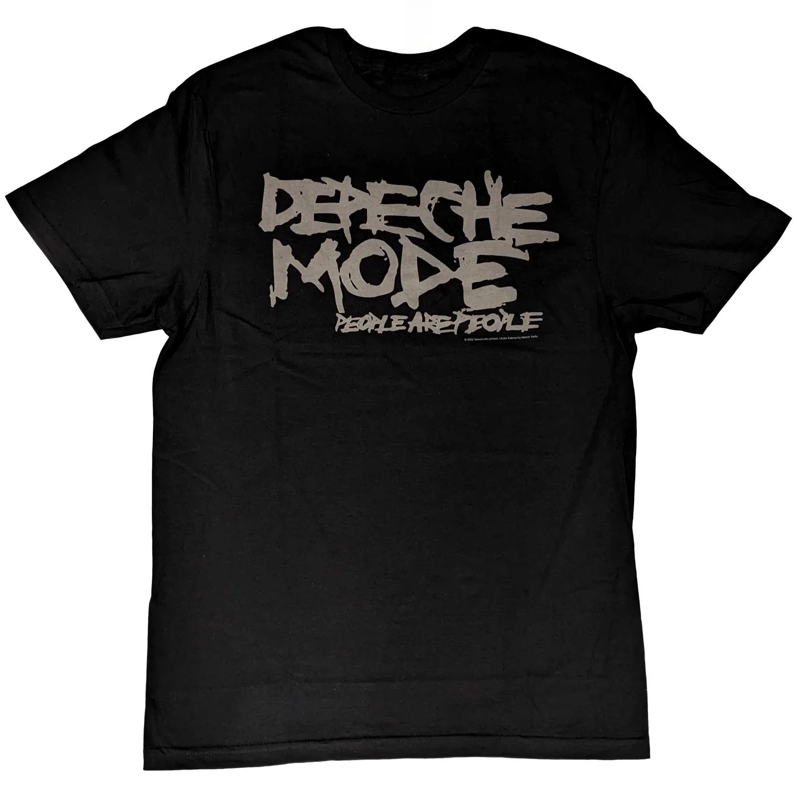 Depeche Mode People Are People Graffiti Print Cotton T-Shirt Synth-Pop Band Unisex Short Sleeve Tee