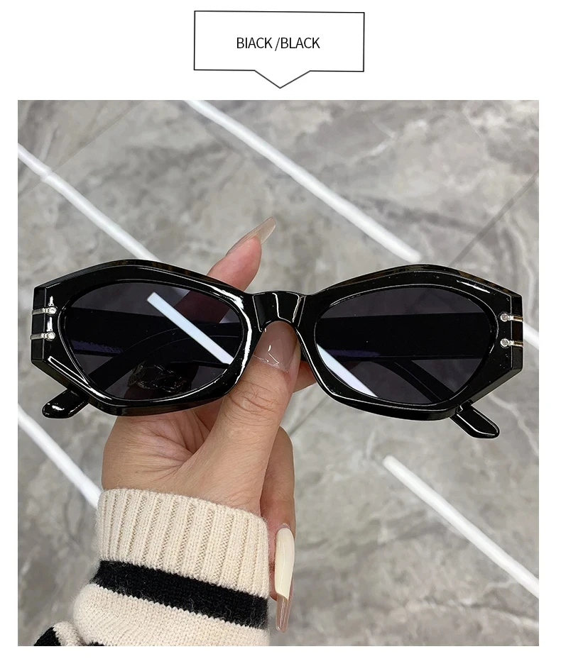 Cateye Vintage Sonnenbrille Für Frauen Retro Mode Cat Eye Sonnenbrille Anti-Uv Reise Angeln Brillen Oculos De Sol UV400 – Detail 14