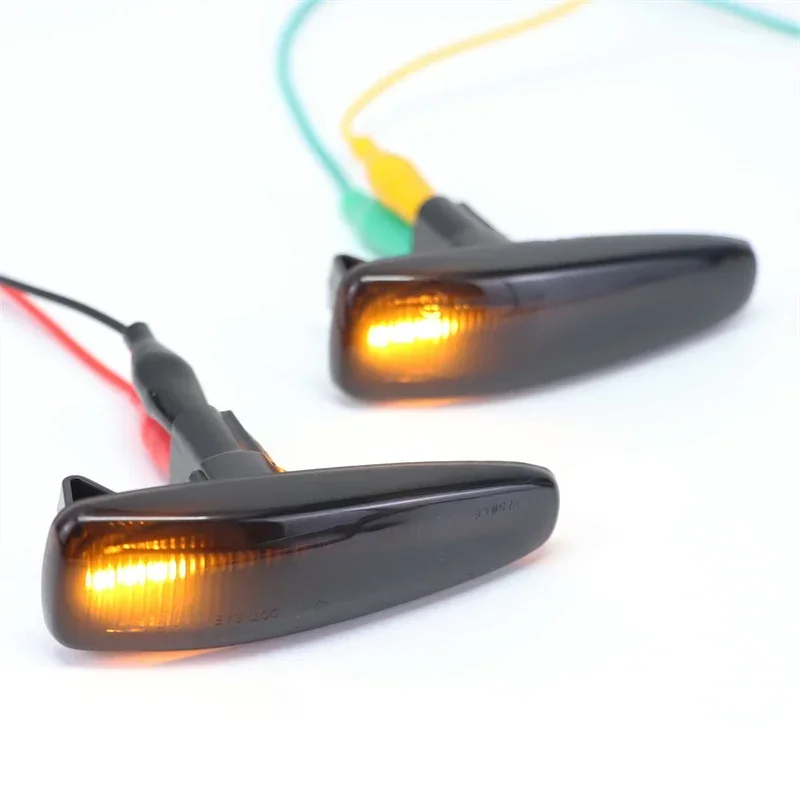 2X Dynamic LED Turn Signal Light Side Marker Blinker Lamp For Mitsubishi Lancer Evolution Evo X Outlander Sport RVR ASX Mirage