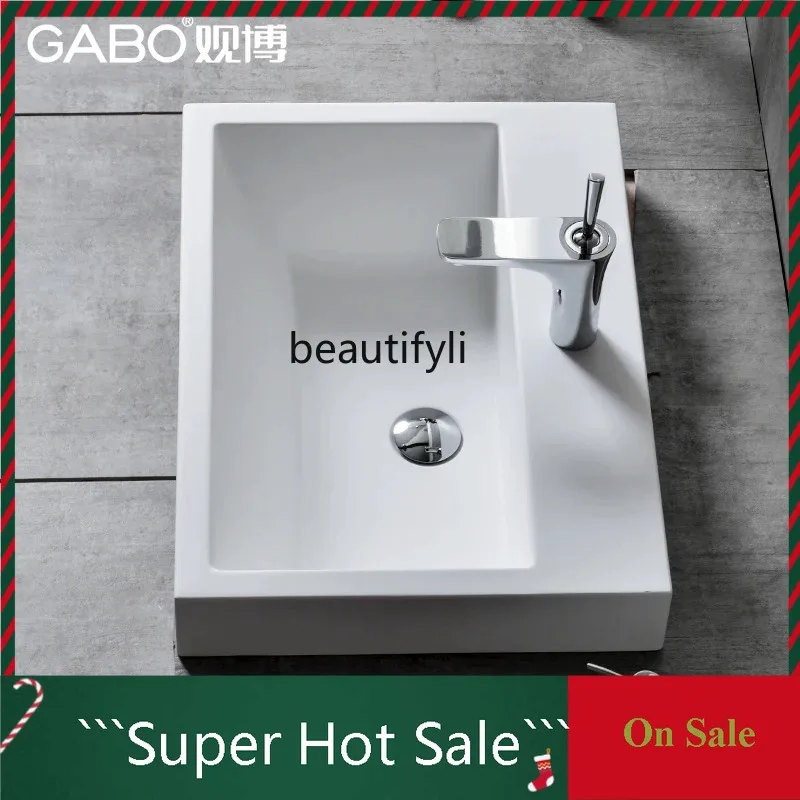 

A076 Настольный умывальник из искусственного камня Художественный умывальник Персонализированный умывальник Умывальник Полувстроенный умывальник