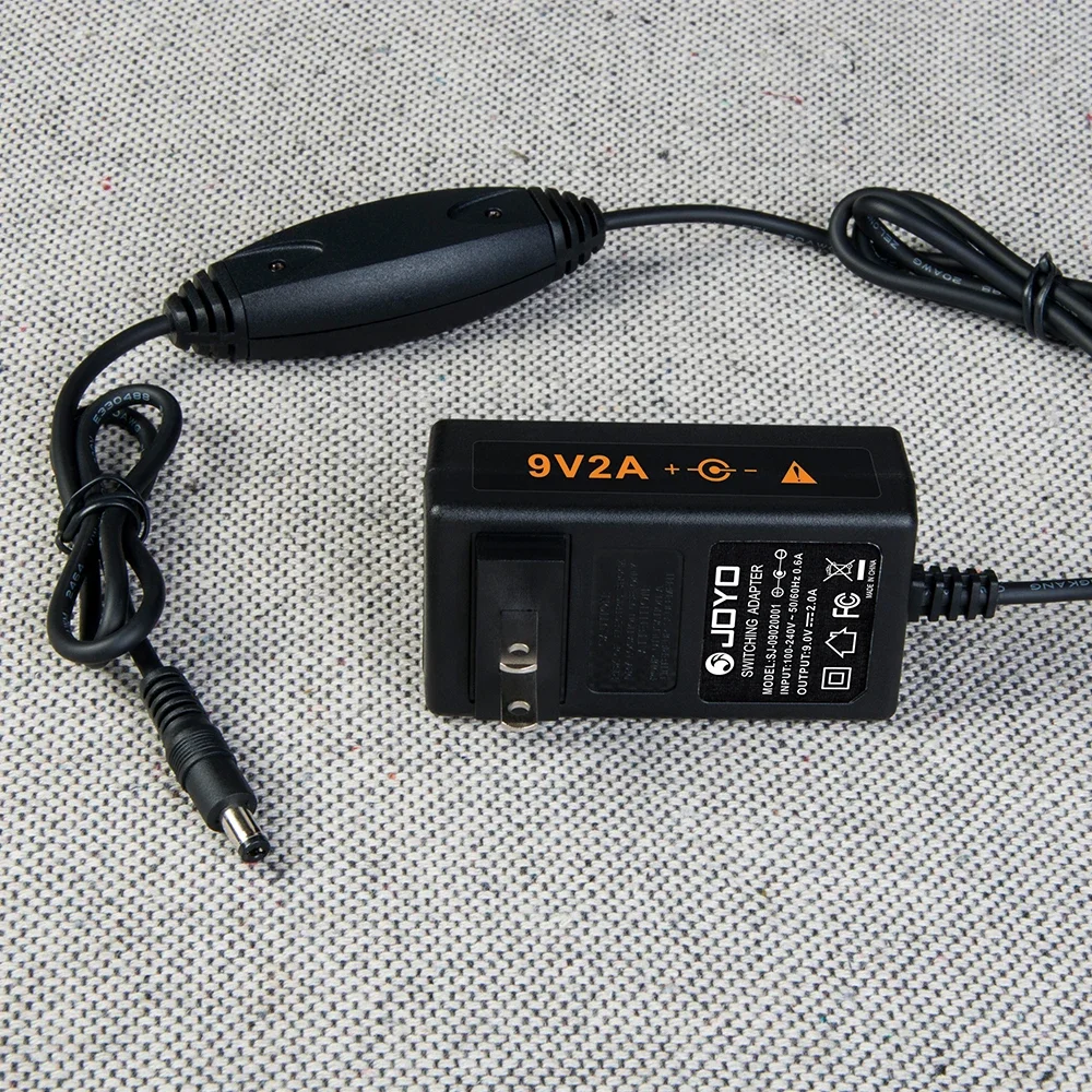 JOYO JP-03 Guitar Effect Pedal Power Supply Adapter 9V DC Power Adapter 2000mA 100~240V With Pedal Board Power Supply Cables