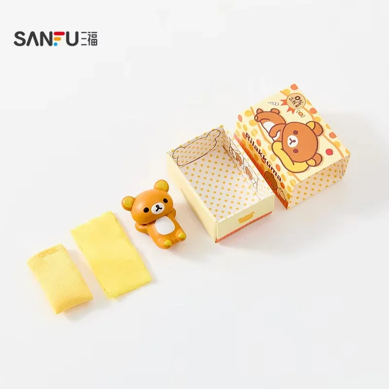 Sanfu Authentic Rilakkuma Candy Box Mini Blind Mystery Box Kawaii Cute Collectible Figure Desktop Decor Gift For Women view 3