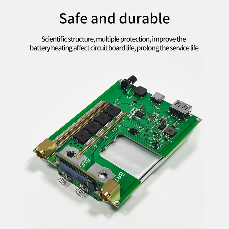 ABBN-soldador de puntos ajustable 30 engranajes pantalla OLED 5000Mah Lipo incluye para DH-30 de soldadura por puntos portátil de tira de níquel máxima de 0,15 Mm