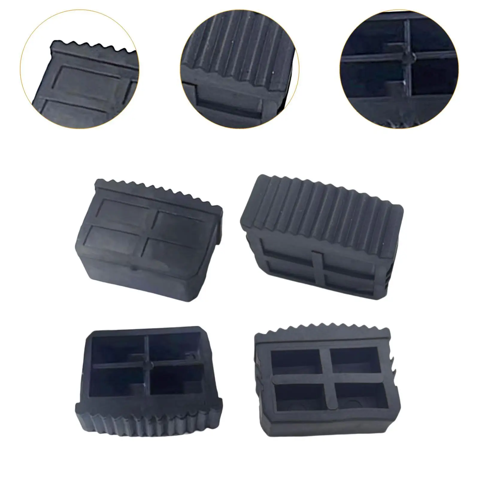 4Pcs Telescoping Ladder Cap Feet Covers Replacement Protects Your Floor Suitable