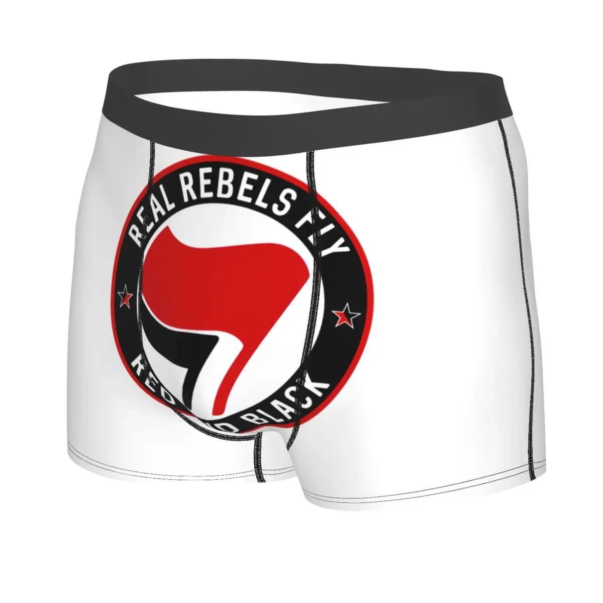 Custom Antifaschistische Aktion Antifa Underwear Men Breathbale Boxer Briefs