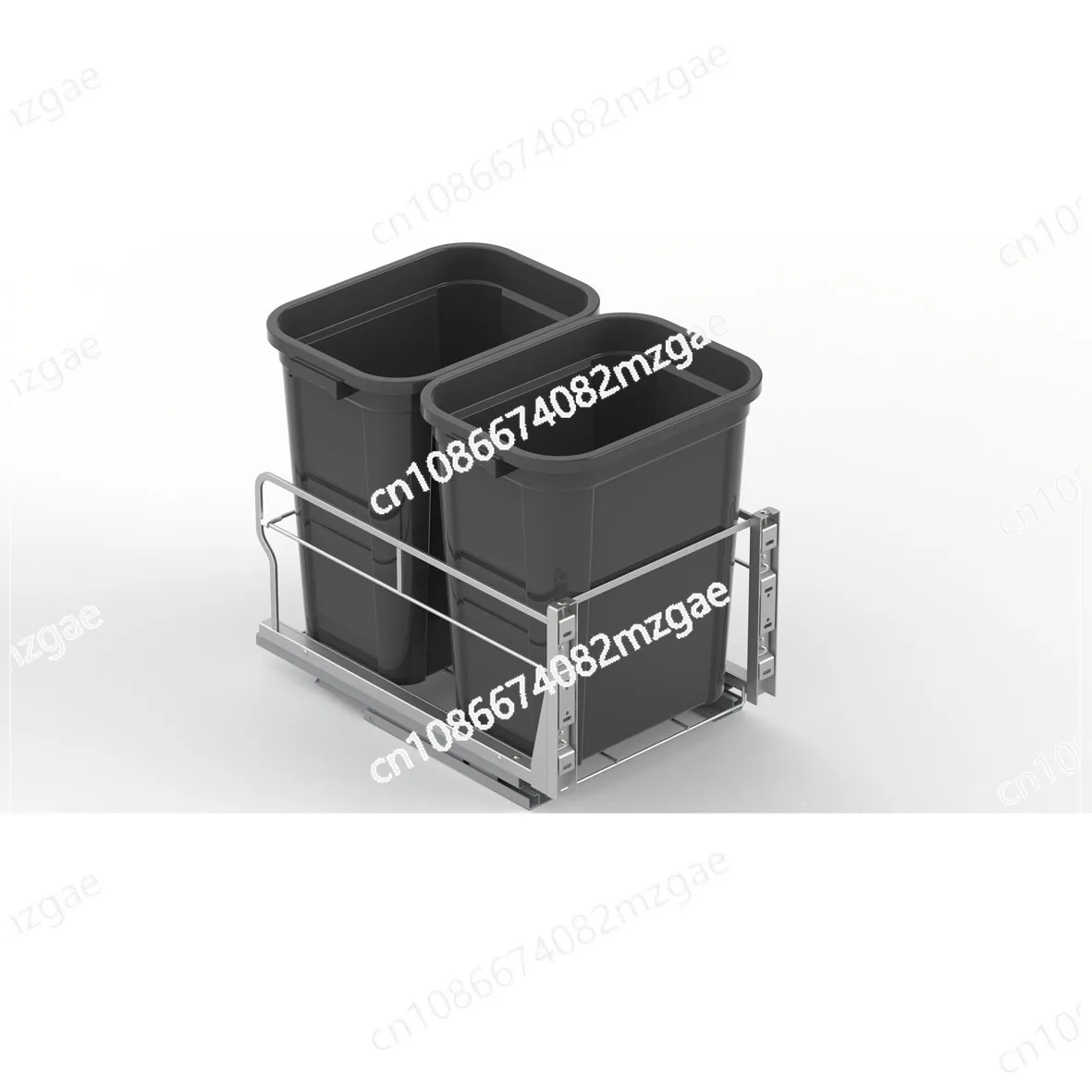 خزانة السكك الحديدية المنزلقة سلة المهملات سلة المهملات تحت الحوض سلة المهملات رف قابل للتعديل سلة المهملات القابلة للسحب