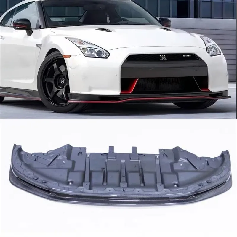 

For GTR R35 2009 2010 2011 2012 ReaI Carbon Fiber Front Bumper Lip Spoiler Kit