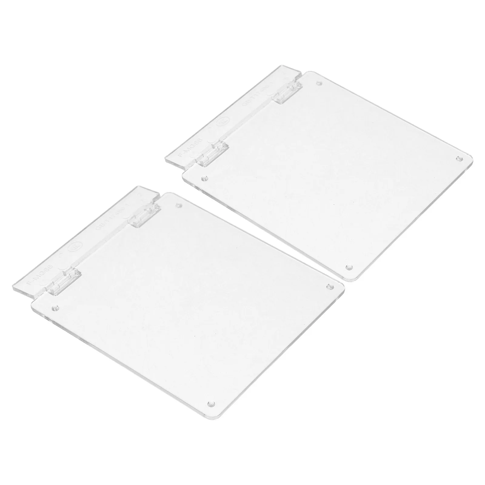 2Pcs Plastic Thermostat Cover 86 Type Air Conditioner Switch Protector for Central Control Panel Water Floor Heating Home Use