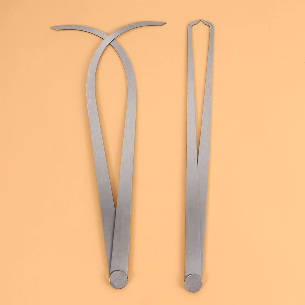 

2 Pcs Measuring Caliper Set Inner Outer Calipers Distance Creative Tool Simple Precision Anti Rust Steel