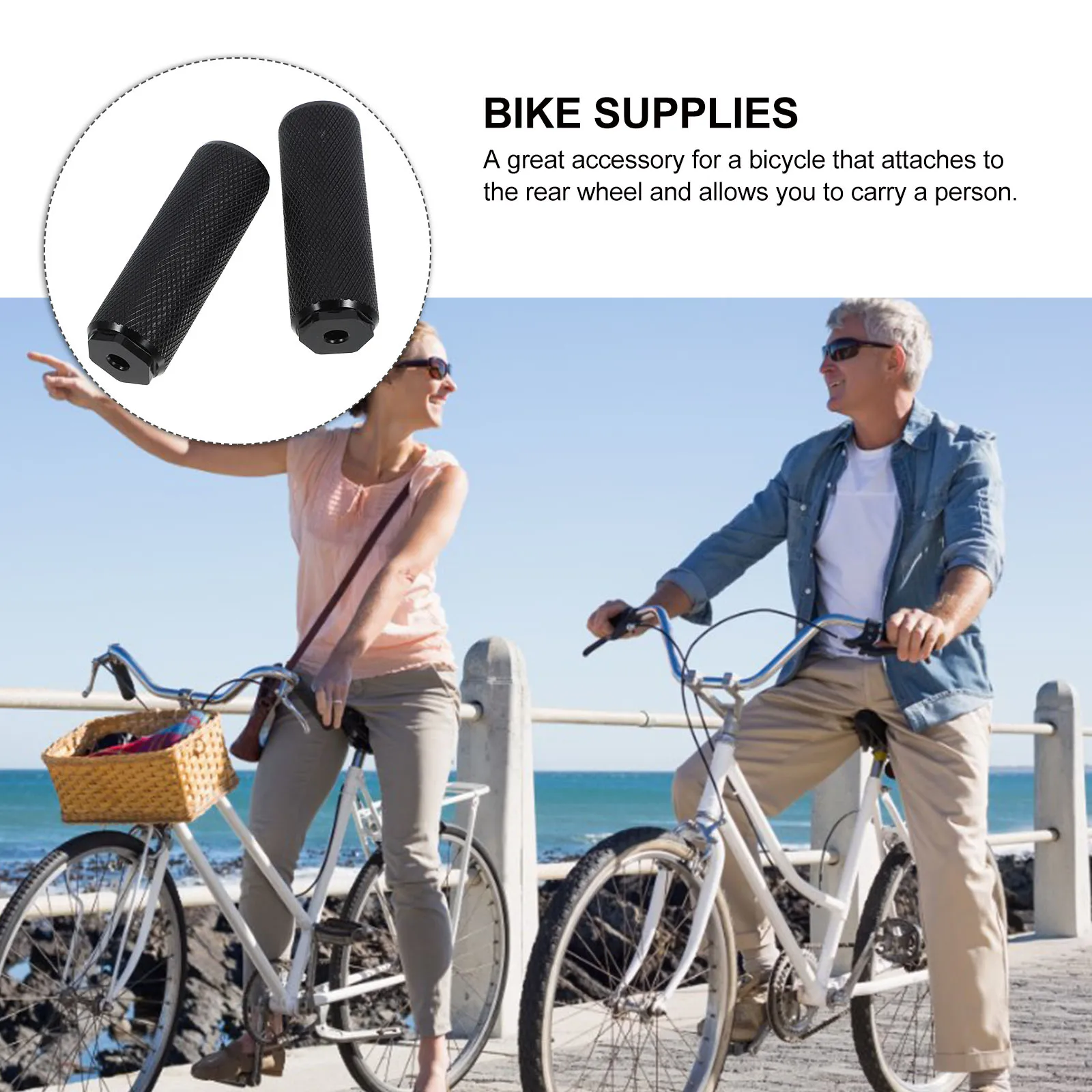

1 set 1 Set Bike Rear Pegs Aluminum Alloy Anti-Slip Cycling Foot Stand Sturdy Portable Folding Pegs For Bicycle Accessories