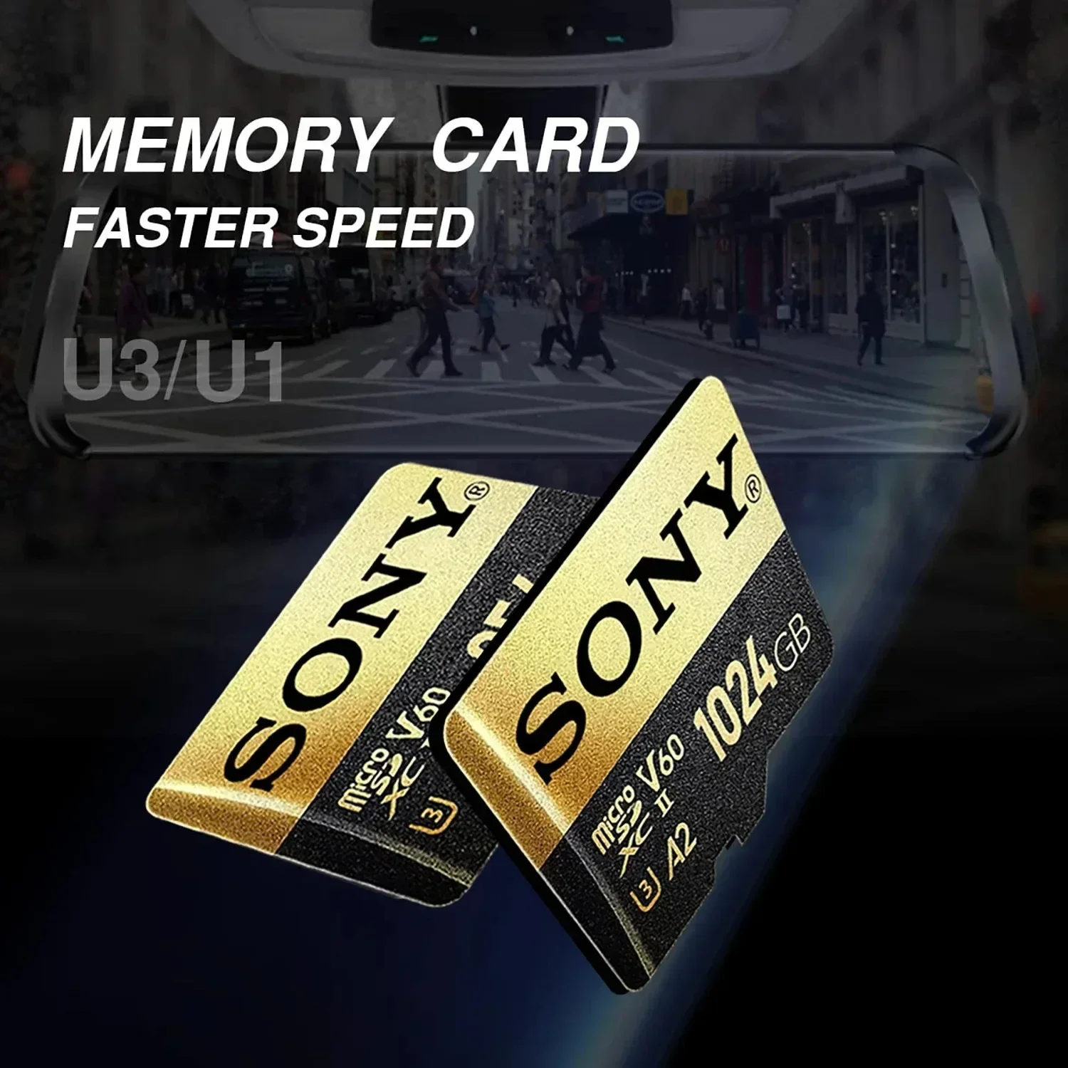 SONY-tarjeta de memoria Flash Ultra SD/TF, 1TB, 128 GB, 256GB, 1TB, 512GB, 32 GB, 64 GB, 128 GB, envío directo para teléfono