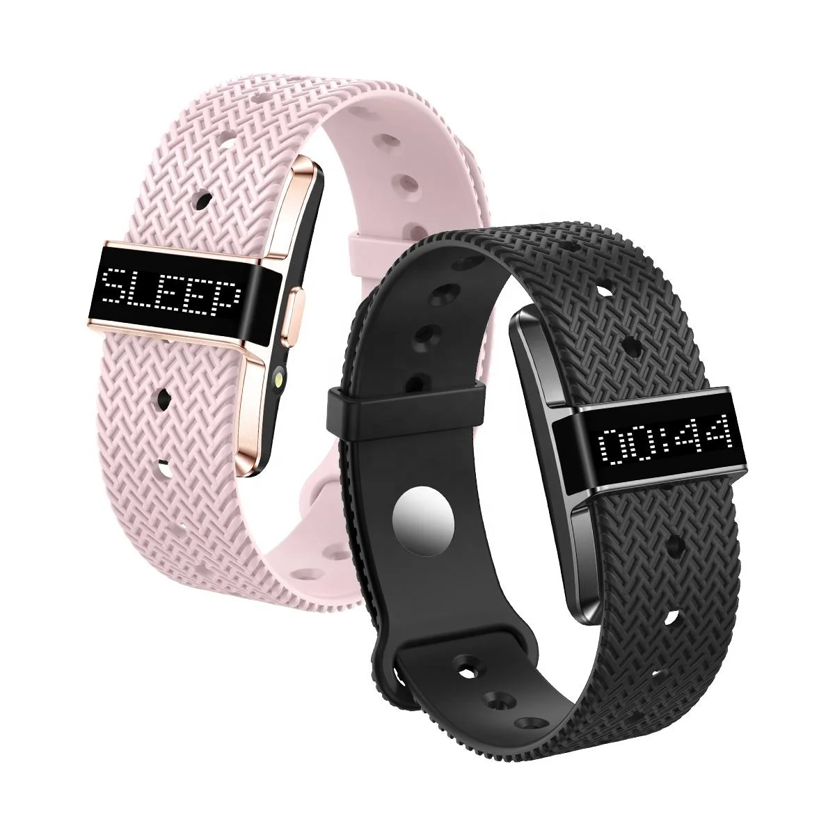 B12 Smart Bracelet 0.8 Inch Screen IP68 Waterproof Fitness Tracker Heart Rate Blood Oxygen Sleep Monitor for Men Women Wristband