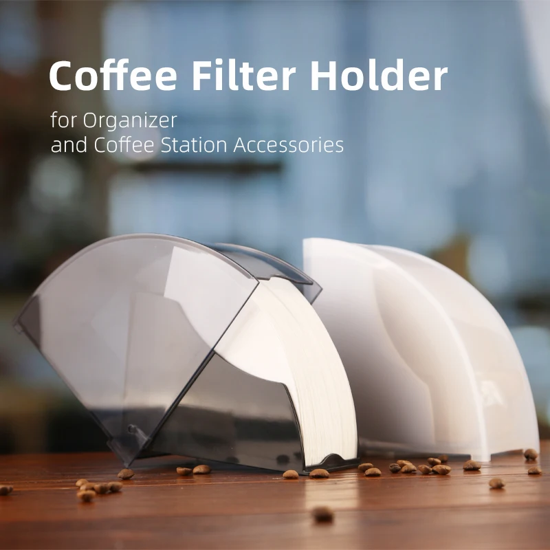 Plastic Dust-proof Filter Paper Box Filter Paper Holder Coffee V Filter Paper Fan-shaped Filter Paper Dust-proof Storage Box