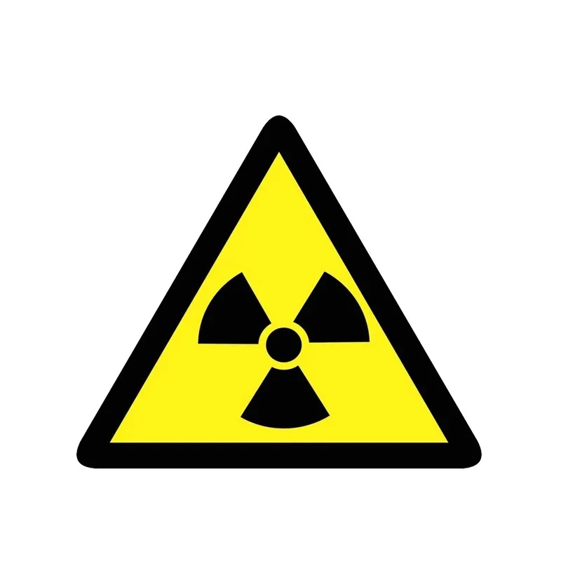 15cm*13cm Warning Danger Radiation Risk Car Sticker Automobiles Motorcycles Exterior Accessories Vinyl Decals for Bmw Audi Ford,