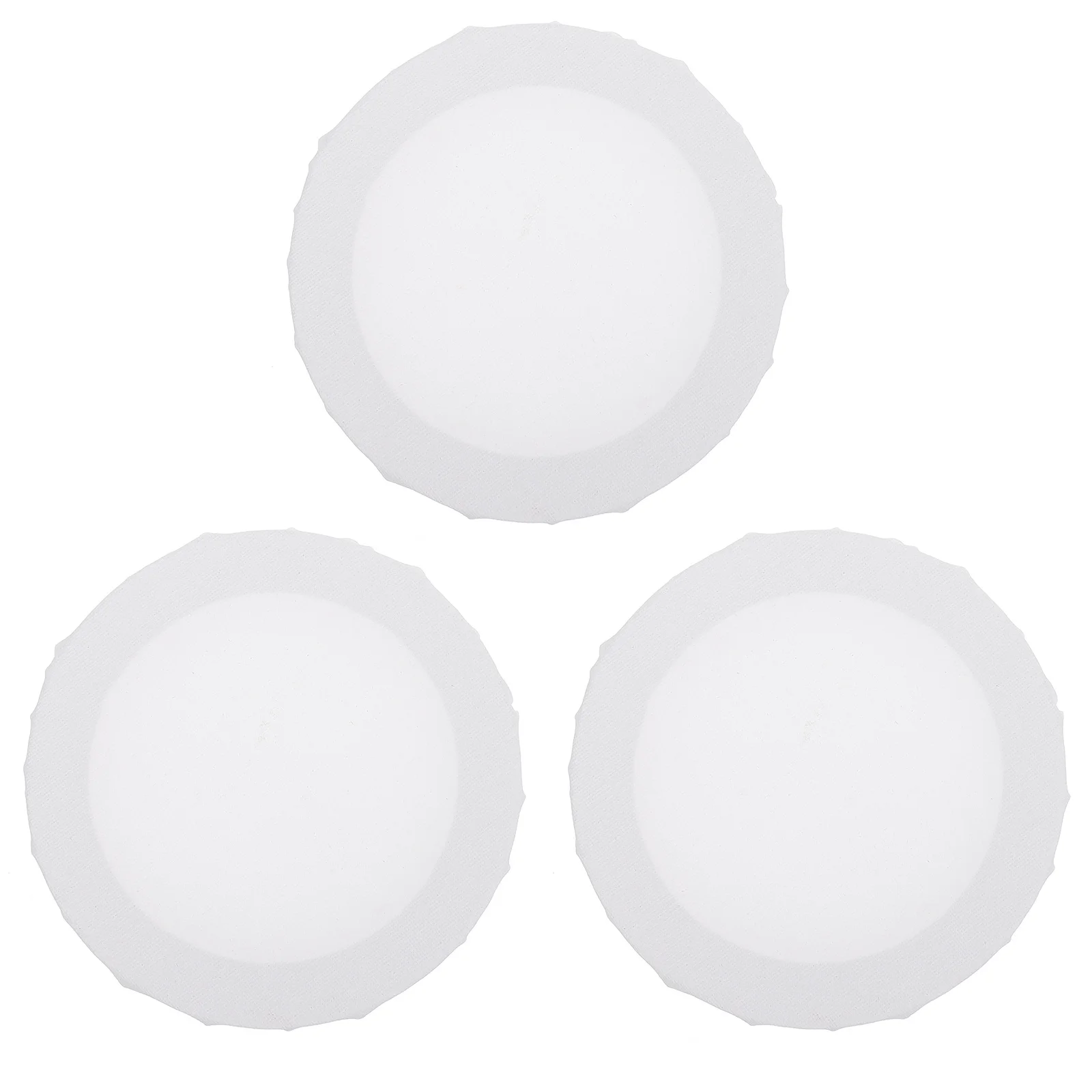 3pcs Round Canvas Frame Blank Painting Boards Mini Oil Painting Panel For Diy Art Projects Portable Artist Panels