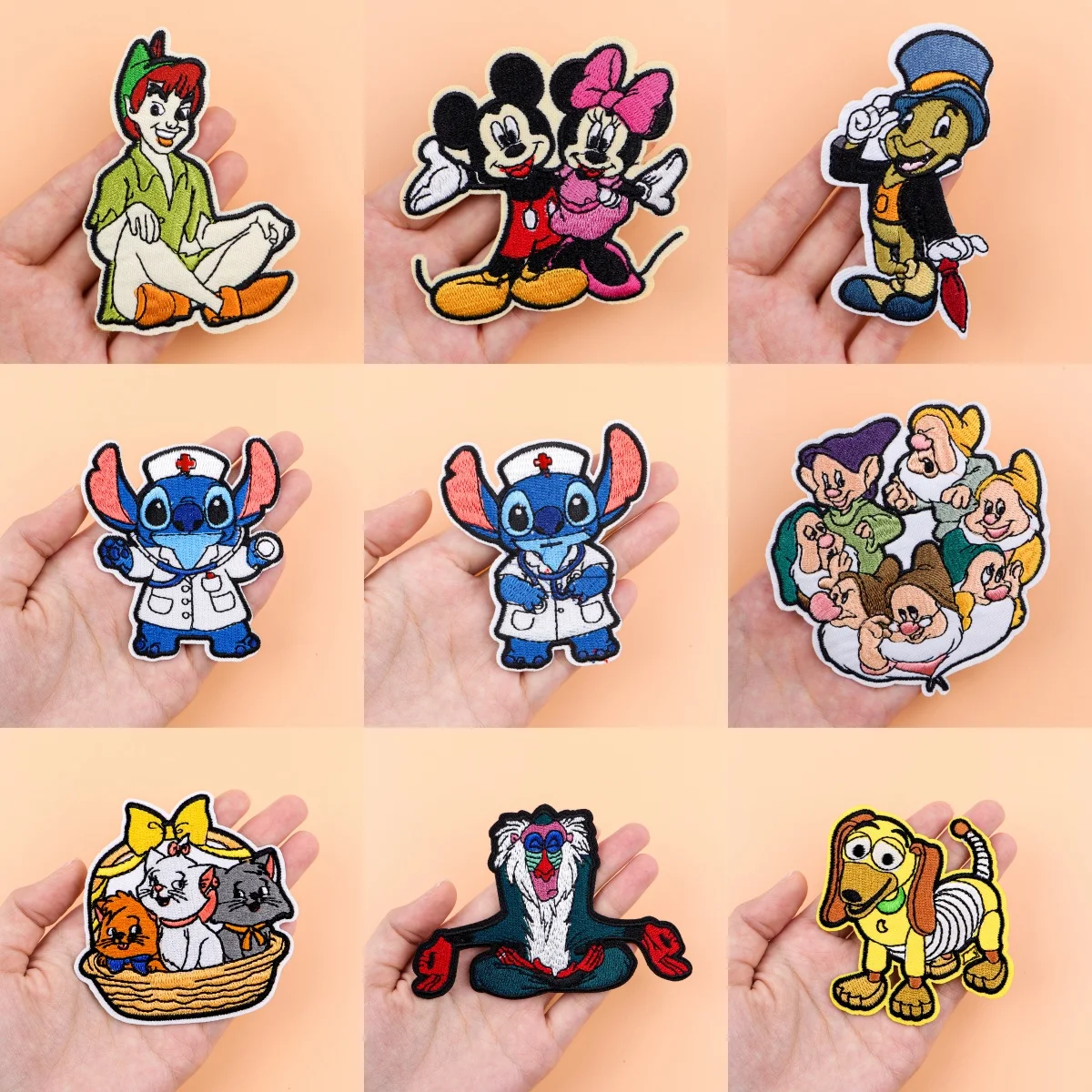 【セール中】漫画猫アイアンでパッチ服パッチ衣料用医療刺繍パッチ衣服アパレルアクセサリー縫製ステッカー