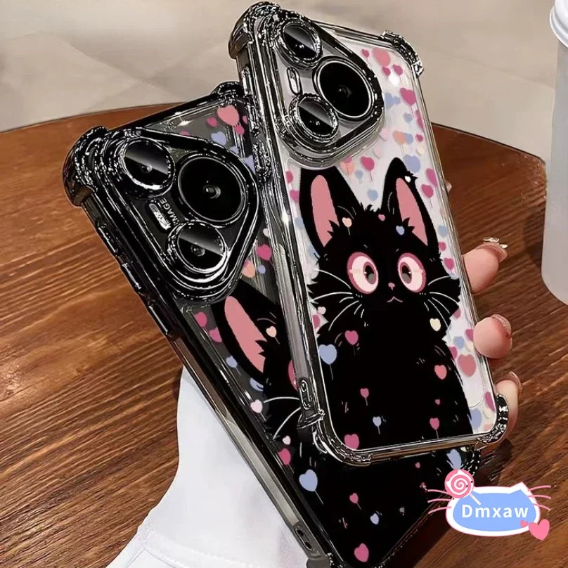 For Tecno Spark GO 2024 10 ITEL A70 Motorola Moto G30 G20 G10 G52 G54 G84 5G Phone Case Soft Fashion Style Cute Cat Cover