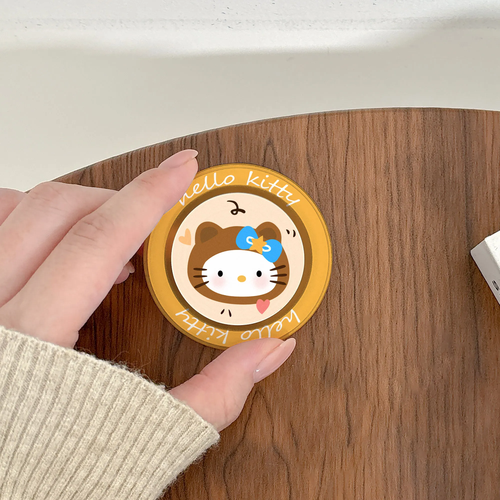 

New Hello Kitty For Magsafe Phone Griptok Grip Tok Stand For iPhone Foldable Wireless Charging Case Holder Magnetic