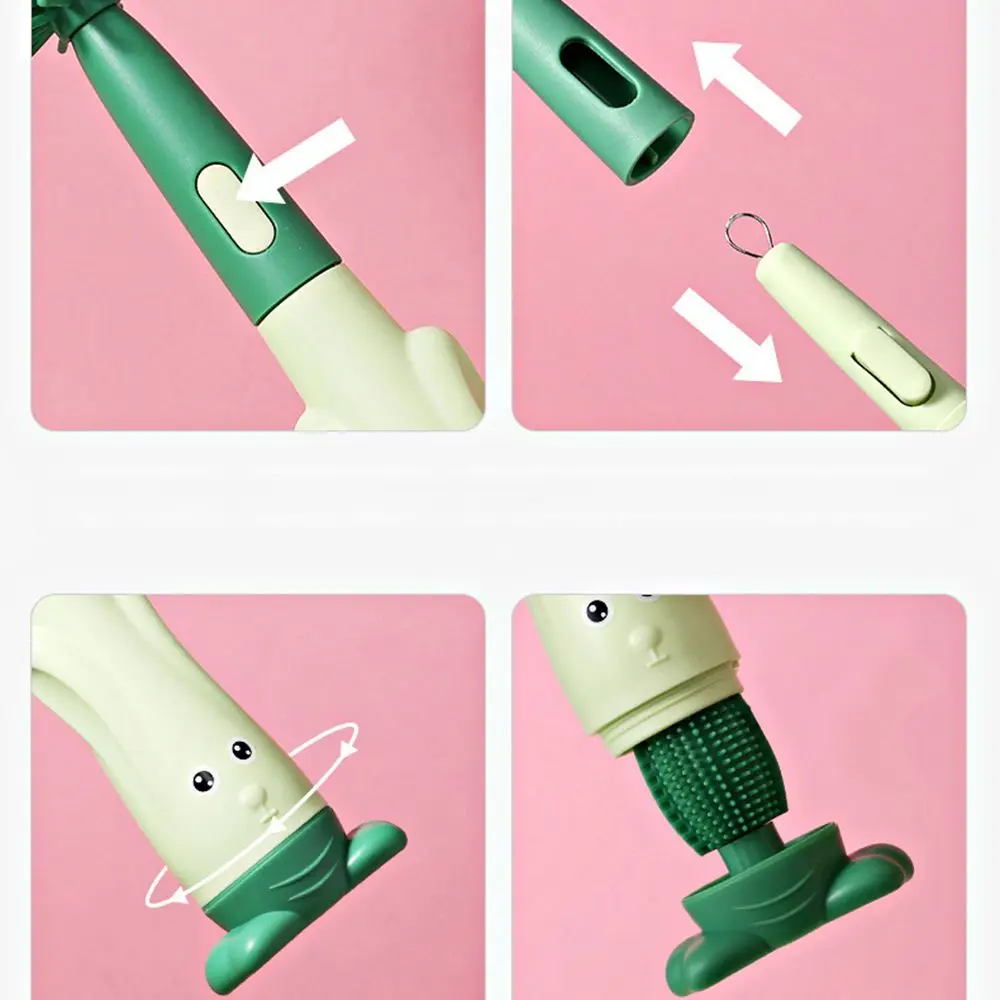 رئيس 360 درجة دوران مصاصة الحلمة فرشاة للزجاجات الطفل مجموعة كوب تنظيف أداة منظف زجاجات المياه فرشاة تنظيف الزجاجات