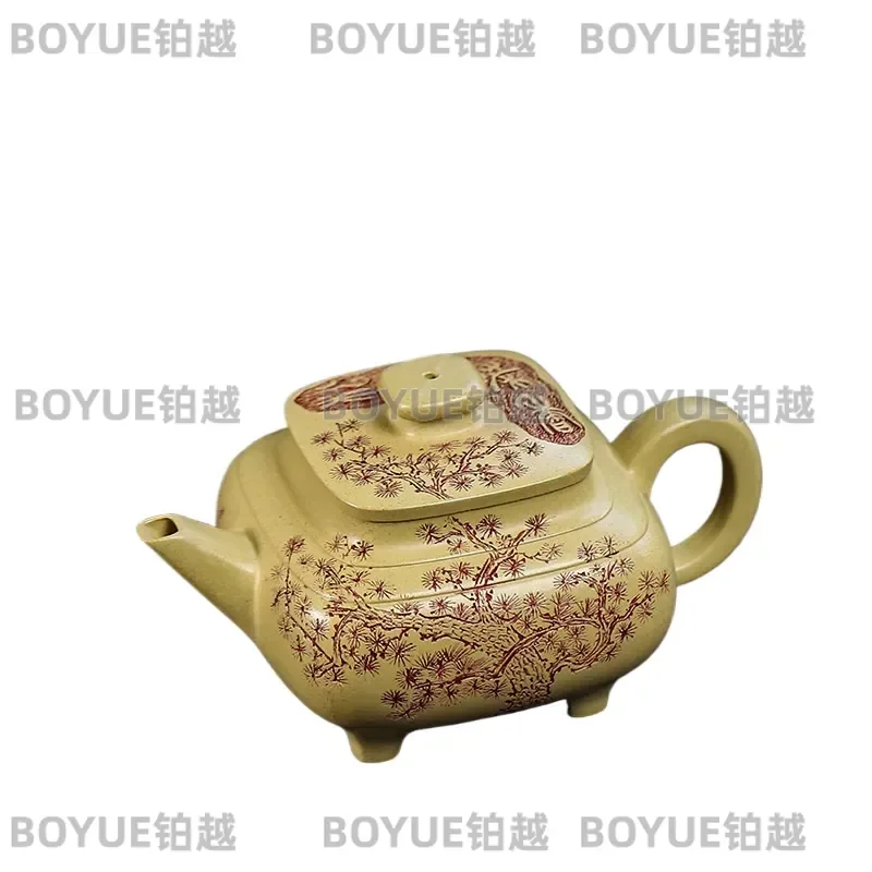 Yixing Handmade Purple Clay Teapot Benshan Green Pine Rhyme Aroma Kung Fu Tea Pot Traditional Chinese Zisha Ware