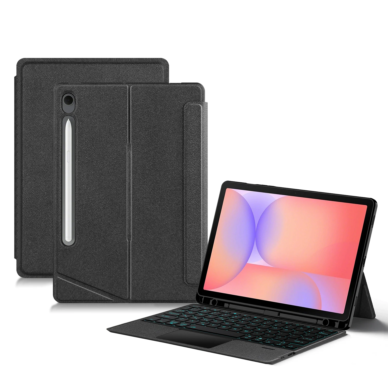 Detachable Keyboard Cover With Touchpad For Samsung Galaxy Tab S7/S8/S9 11 Inch & S10 FE/S10 Lite/S9 FE 10.9 Inch Smart Case