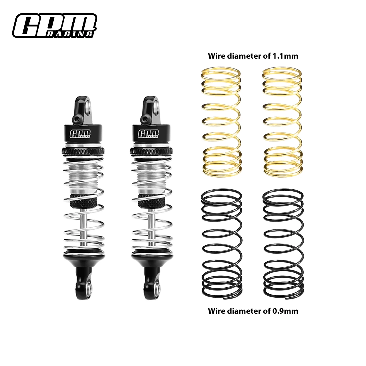 GPM 7075 Alu F/R AD صدمة زنبركية 58 مم لـ ARRMA 1/18 جرانيت تايفون موهافي جروم