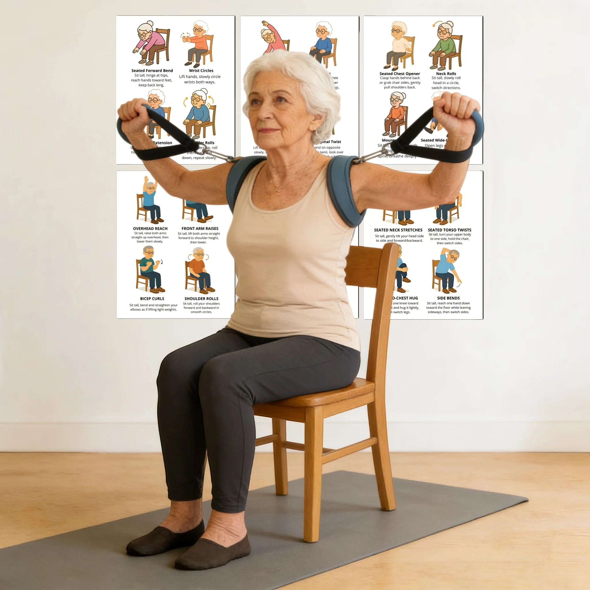 Chair Yoga Exercise Workout Sh - Home Gym Guide 评论和价格