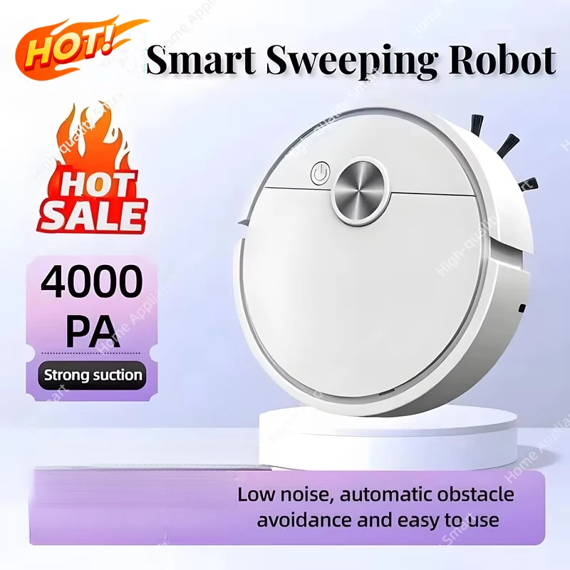 Hot Explosions Sweeping Robot Automatic Home Mini Cleaning Machine USB Charging Intelligent Sweeping Mop 3-in-1 Vacuum Cleaner