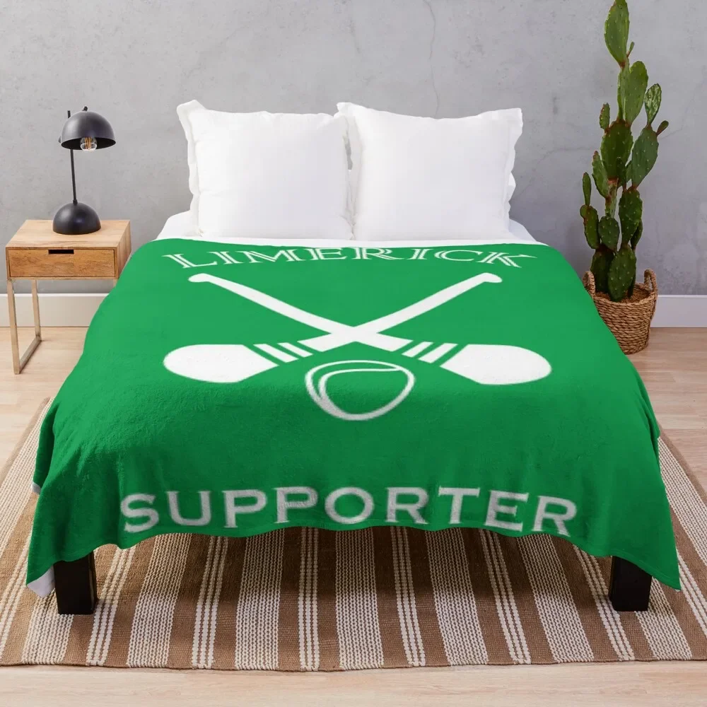 

Limerick hurling supporter Throw Blanket Air Conditioner Soft Blanket for Office Home
