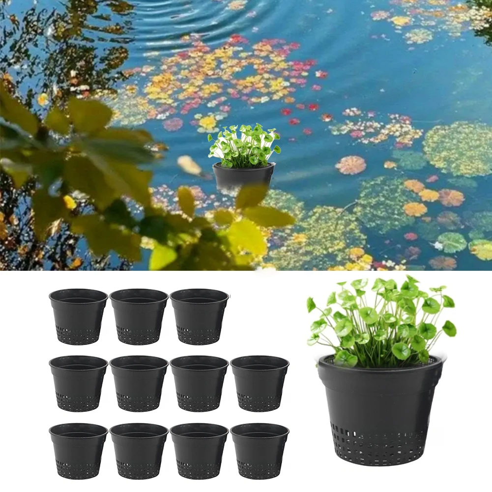 

Easy Access For Maintenance Growing Media Planting Containers 12 15*11.2cm Net Pots Lightweight Plastic Material
