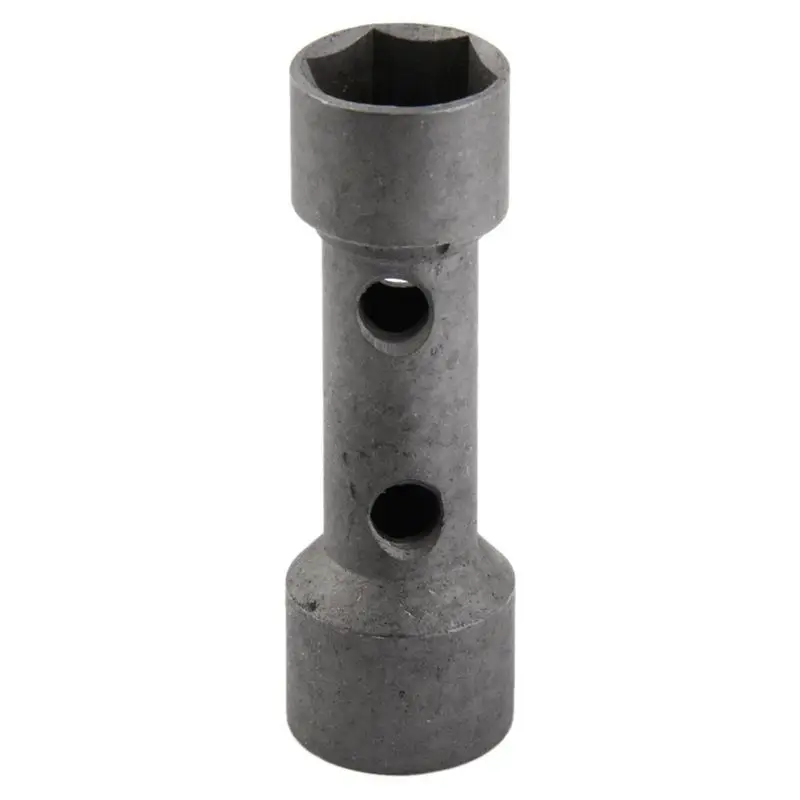 Doppel end werkzeug buchse Sechs kant schlüssel kasten Zündkerze Reparatur 19mm 21mm grau
