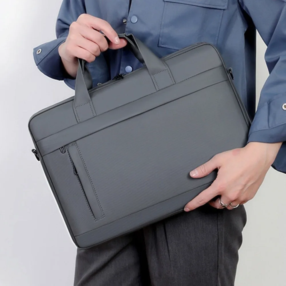 Shoulder Strap Men Business Laptop Bag Briefcase 15.6inch Portable Laptop Bags Thicken with Handle Laptop Shoulder Bag Travel