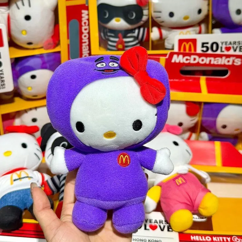 Muñeca genuina de la marca HelloKitty de edición limitada Co, muñeca MINISO Sanrio, lindo juguete de peluche de HelloKitty de dibujos animados, regalo de cumpleaños para niña