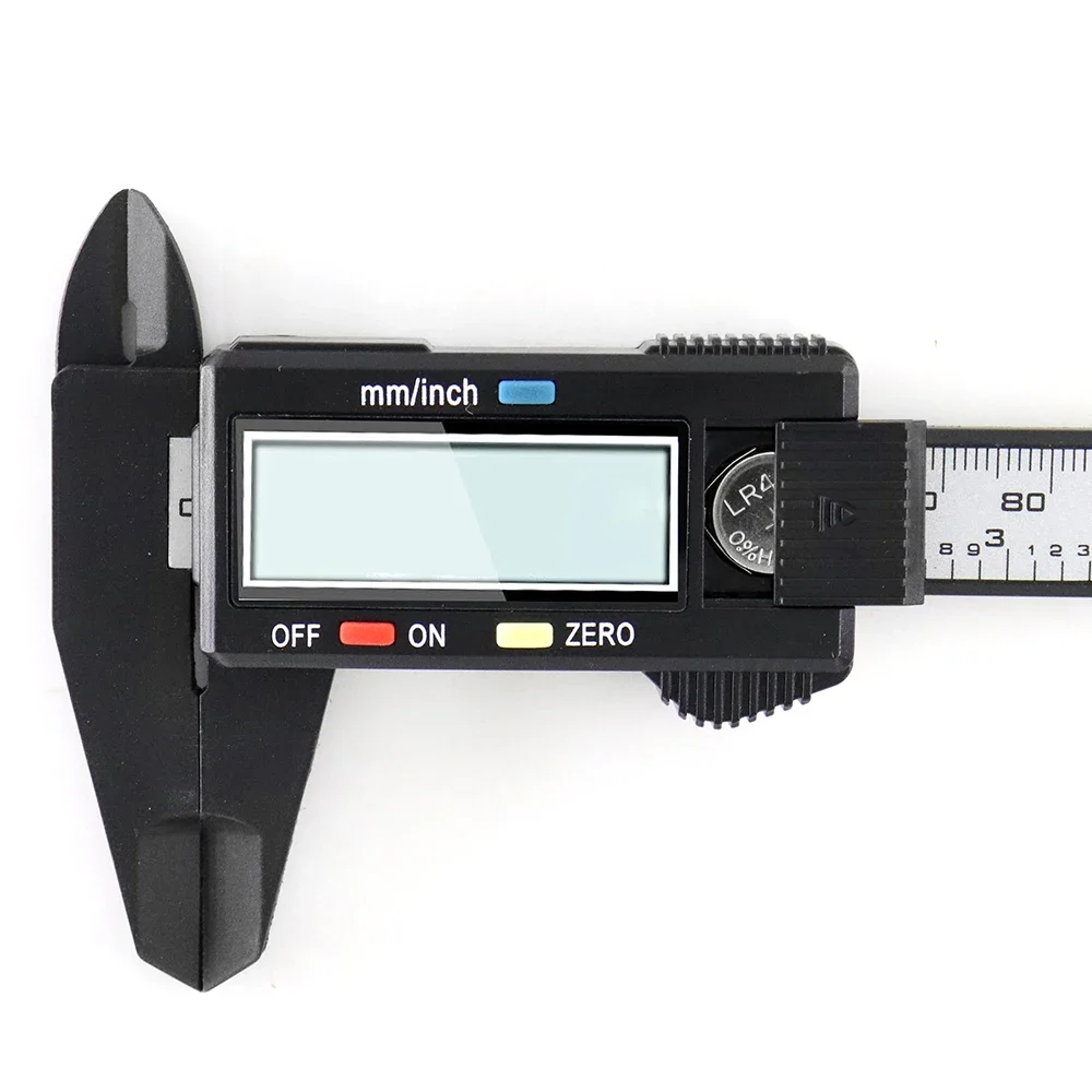Imagem -04 - Paquímetro Vernier Plástico com Display Digital Mini Jogo de Palavras para Estudantes Ferramentas de Medição Calibrador Vernier 100 mm 150 mm