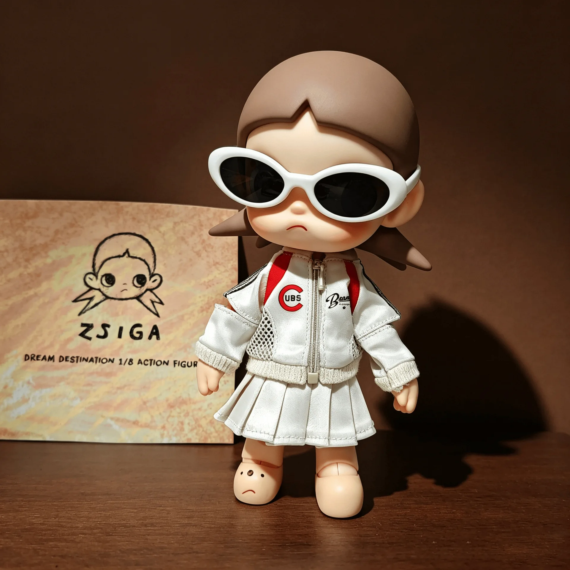 Фото Спортивный костюм-платье для куклы ZSIGA Gaga Sister, шарнирная кукла BJD в масштабе 1/8, модный наряд, аксессуары для костюма