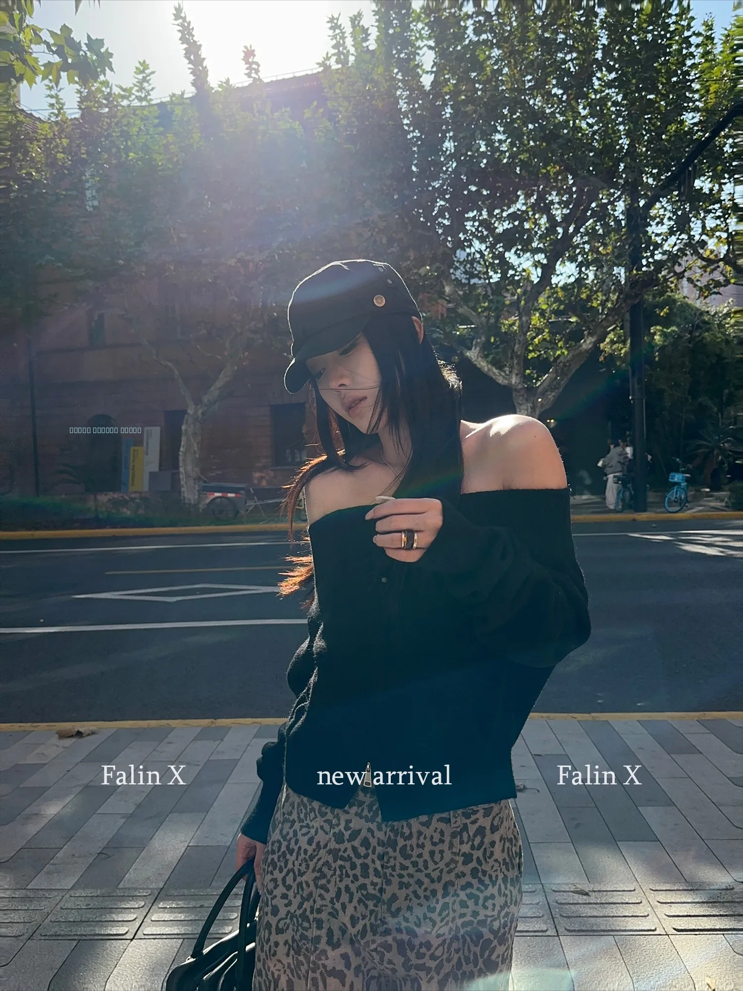 

Falin X Women's Double Zipper ort oulder Sweater Winter Outerwear Lazy High-End Thiened ort Top Cotton Polyester Blend