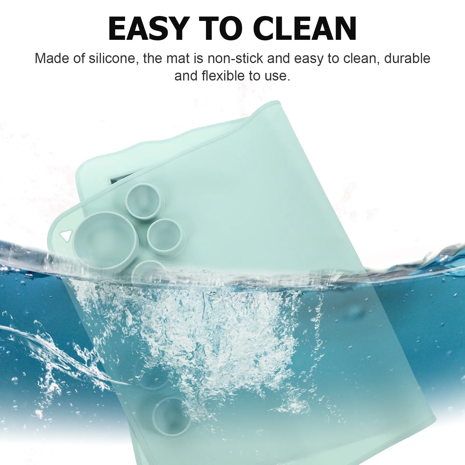 

Silicone Craft Mat Non-Stick Flexible Silicone Sheet for Resin Casting Painting DIY Mat with Pigment Cups Pen Clean